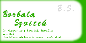 borbala szvitek business card
